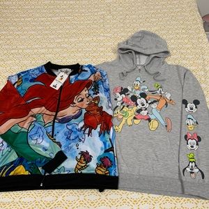 Disney & Friends Hoodie and Lightweight Ariel Jacket XXL Youth